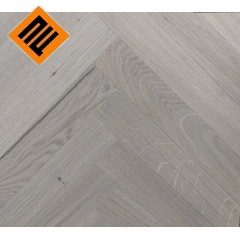 Паркетна дошка Bauwerk Дуб HERRINGBONE Crema вибілений 470 мм лак