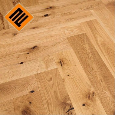 Паркетна дошка Bauwerk Дуб HERRINGBONE T/G black filler 105х525