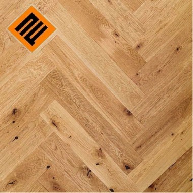 Паркетна дошка Bauwerk Дуб HERRINGBONE T/G black filler 140х700