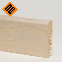 Плинтус деревянный шпонированный BARLINEK ясень Platinium 60x16