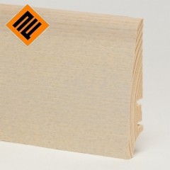 Плинтус деревянный шпонированный BARLINEK  ясень Platinium 78x18