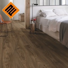 Виниловый пол QUICK STEP Дуб котедж, темно-коричневий замок