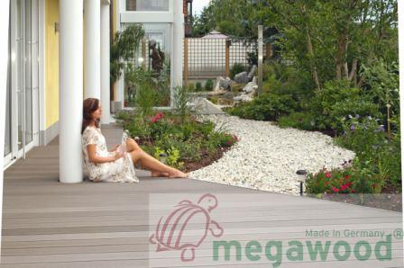 террасная доска, террасная система, композит Megawood